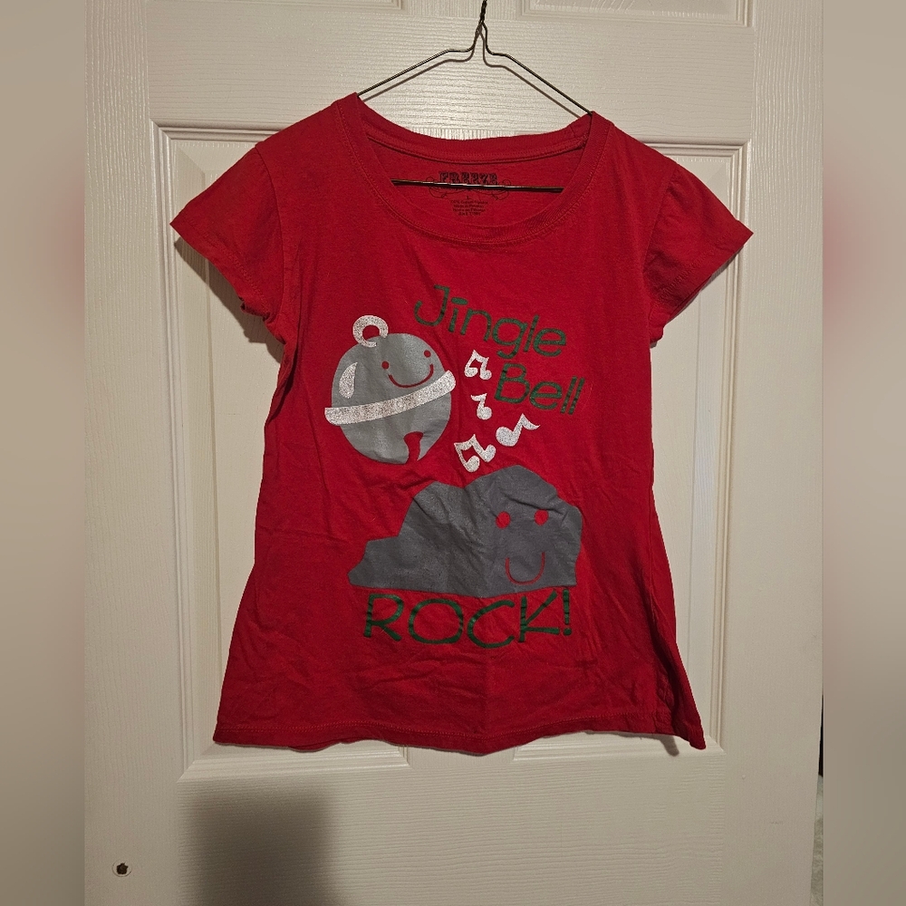 Lady's Jingle Bell Rock Christmas T-shirt sz L